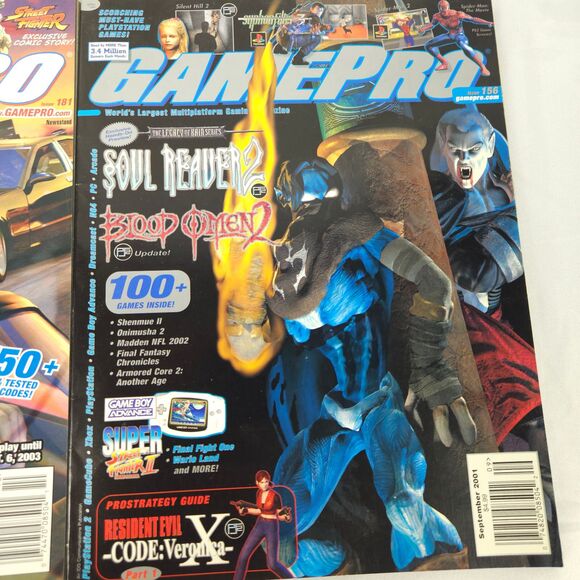 Game Pro Magaziner Lot of 2 September 2001 & October 2003 Soul Reaver Blood Omen - Picture 2 of 4